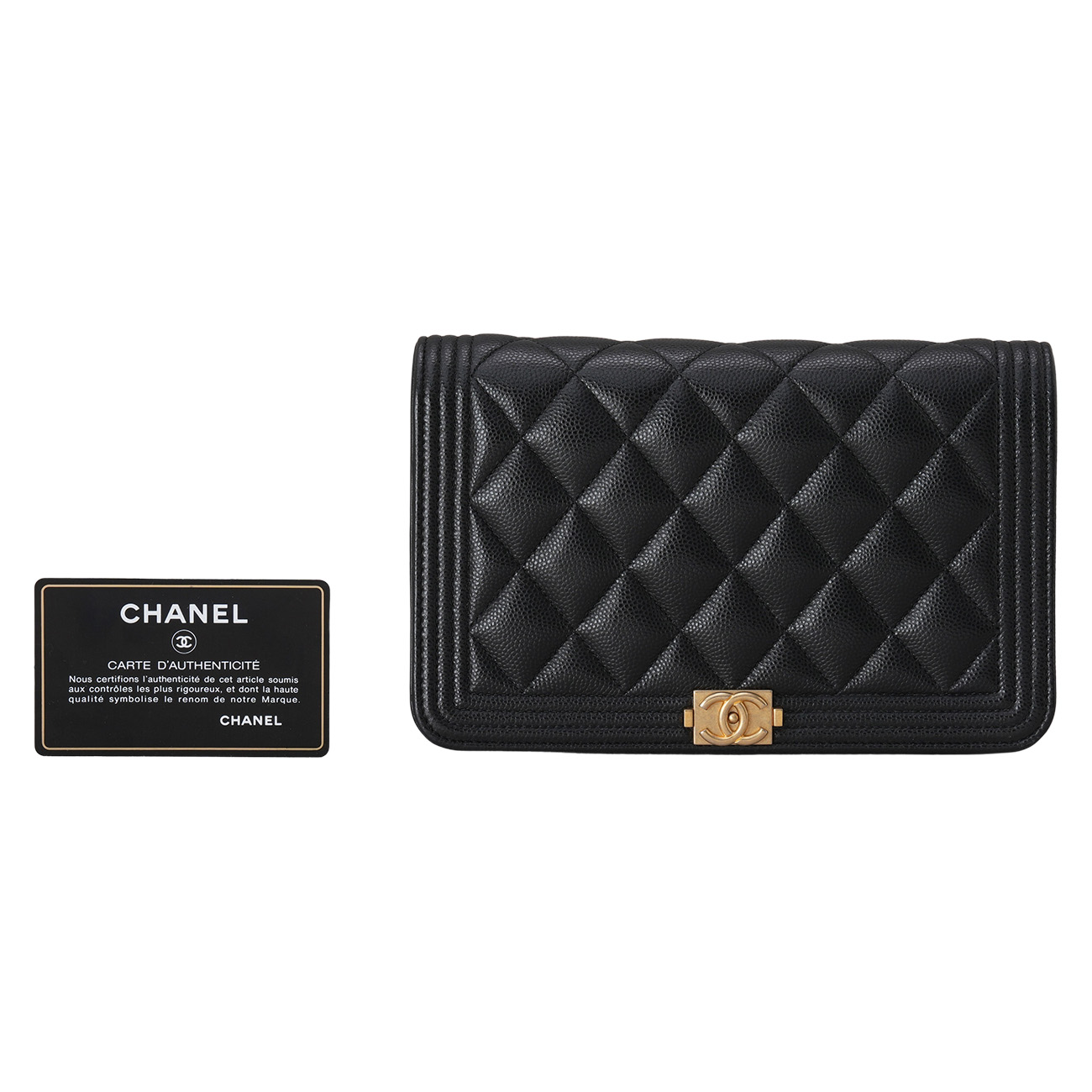 CHANEL(USED)샤넬 캐비어 보이샤넬 WOC