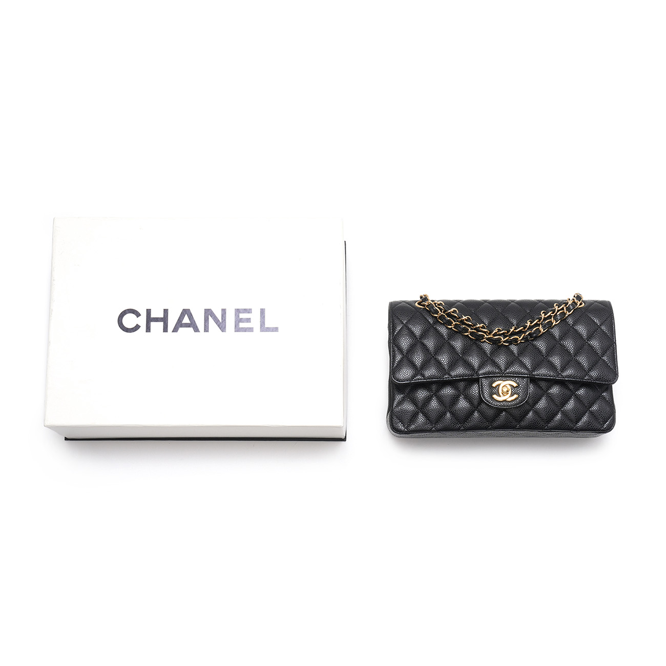 CHANEL(USED)샤넬 캐비어 클래식 미듐 플랩백