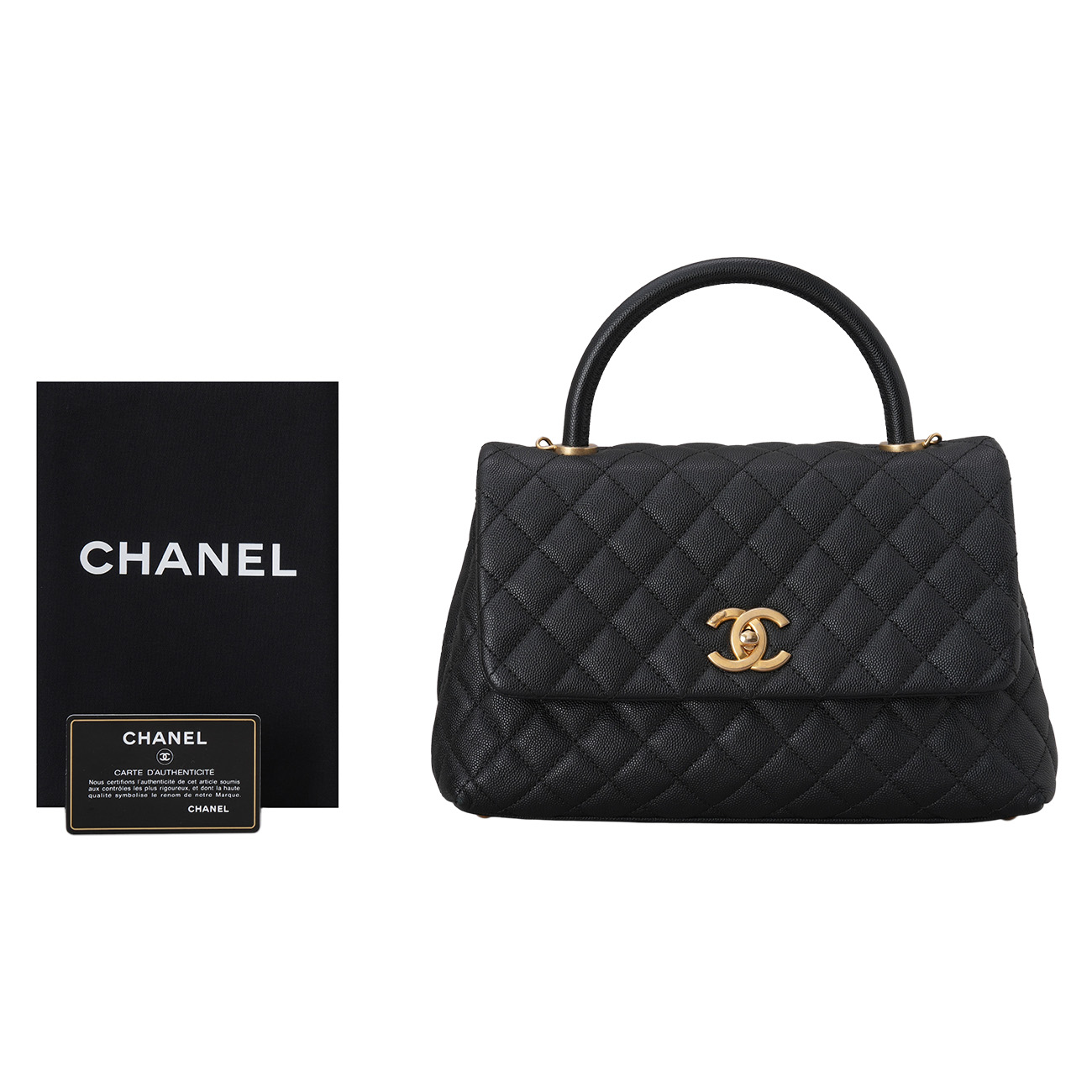 CHANEL(USED)샤넬 캐비어 코코핸들 28
