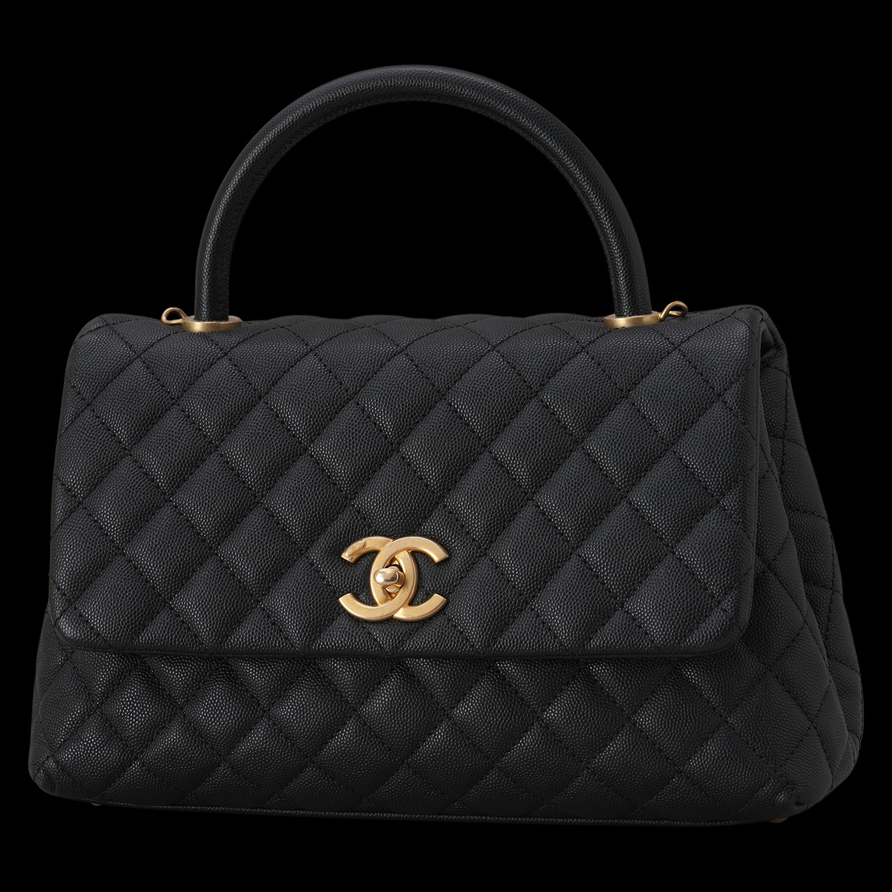 CHANEL(USED)샤넬 캐비어 코코핸들 28