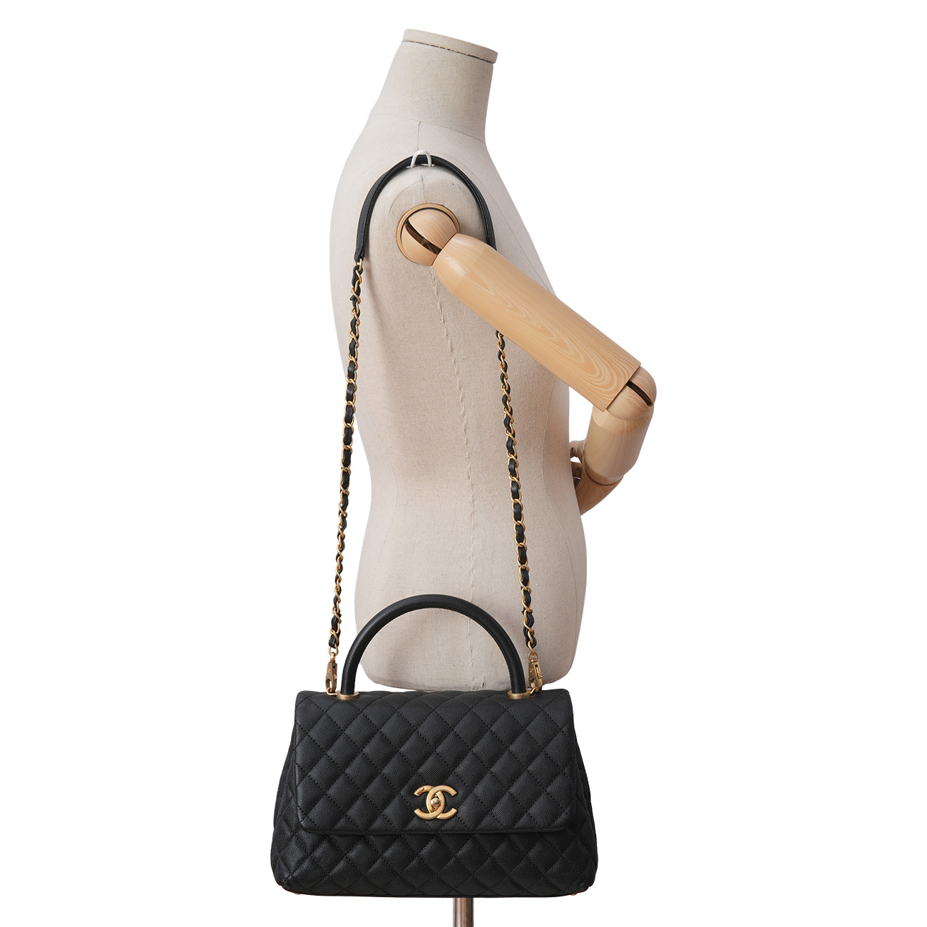 CHANEL(USED)샤넬 캐비어 코코핸들 28