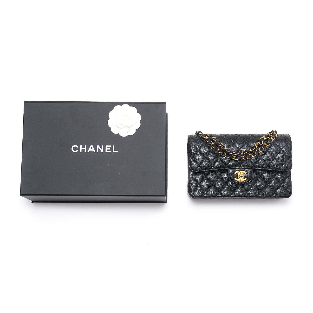 CHANEL(USED)샤넬 캐비어 클래식 스몰 플랩백