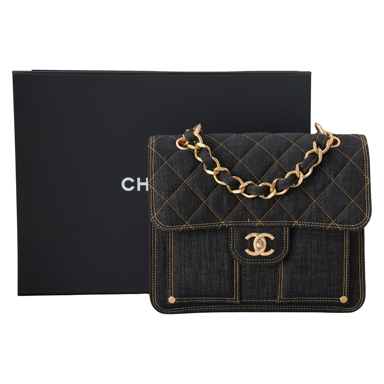 CHANEL(USED)샤넬 시즌 스퀘어 백팩