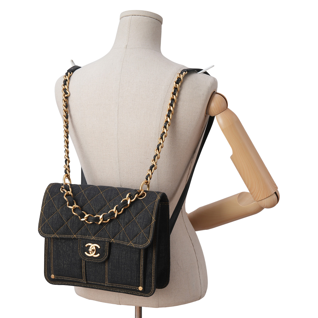 CHANEL(USED)샤넬 시즌 스퀘어 백팩