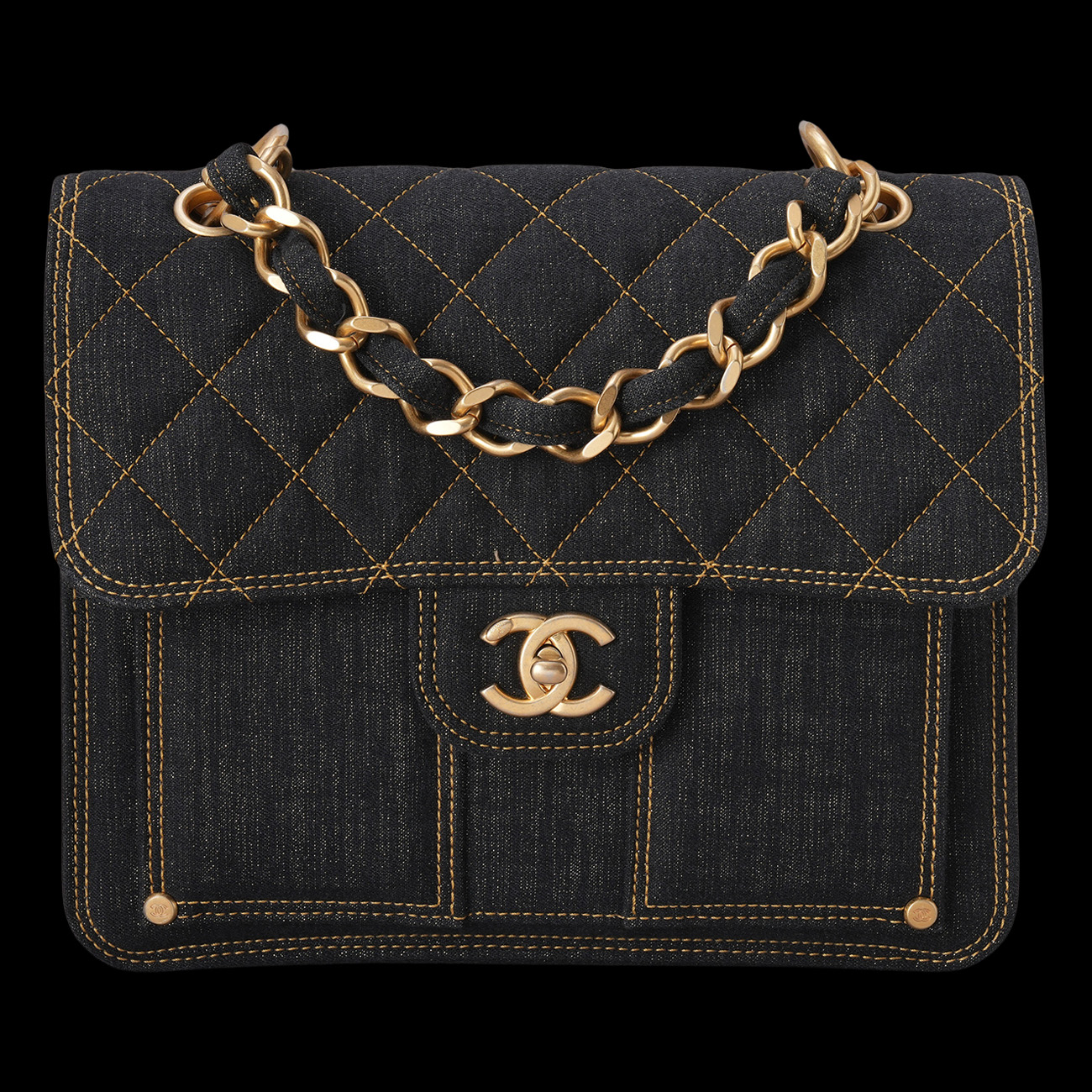 CHANEL(USED)샤넬 시즌 스퀘어 백팩