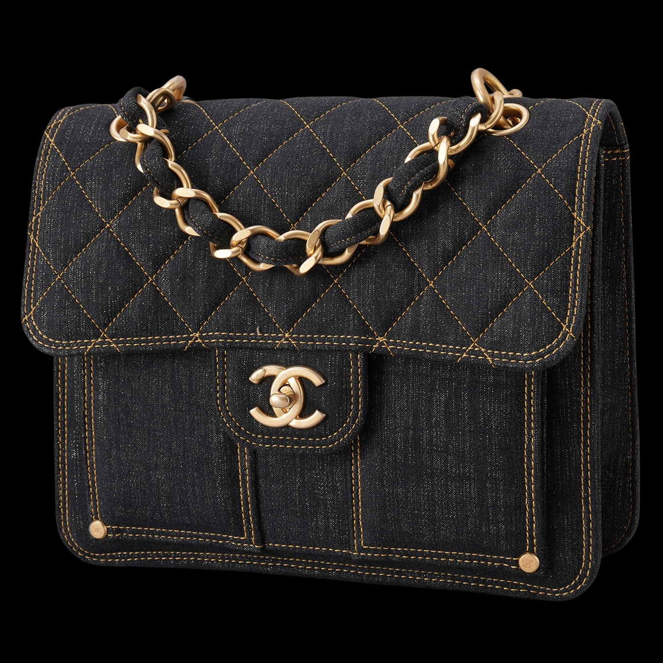 CHANEL(USED)샤넬 시즌 스퀘어 백팩