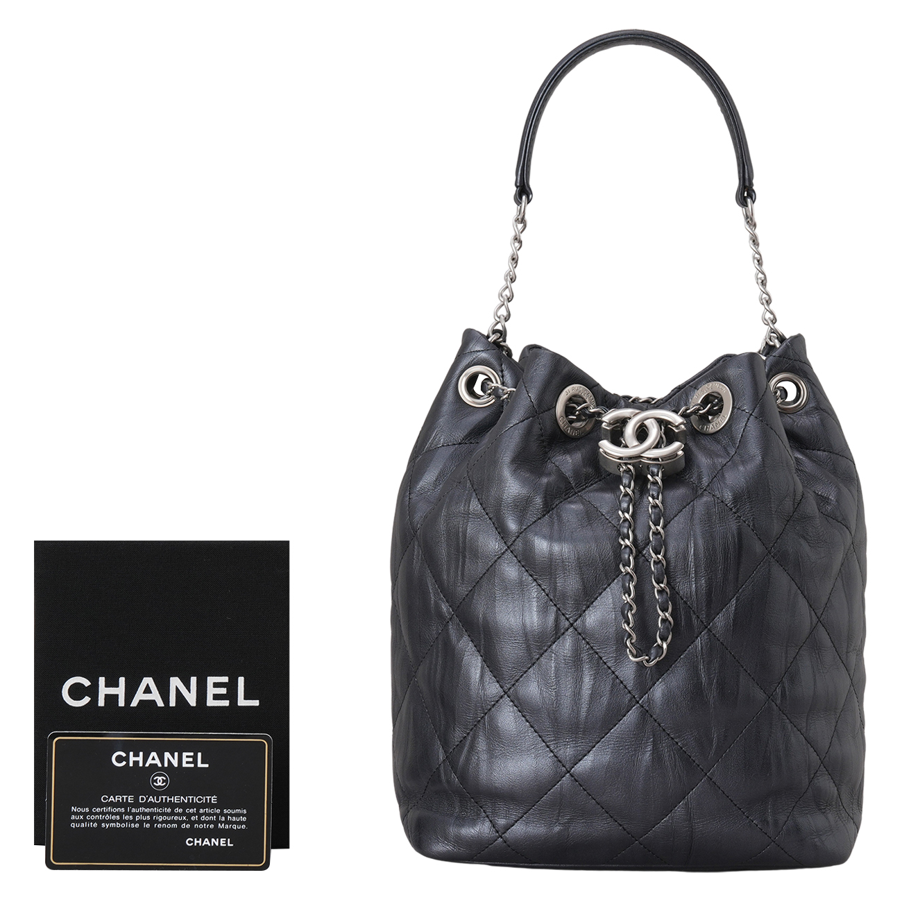 CHANEL(USED)샤넬 시즌 드로스트링 체인백