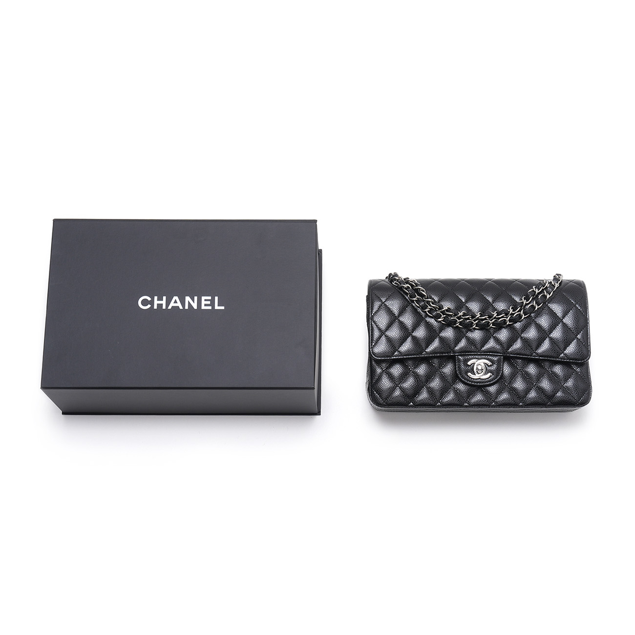 CHANEL(USED)샤넬 캐비어 클래식 미듐