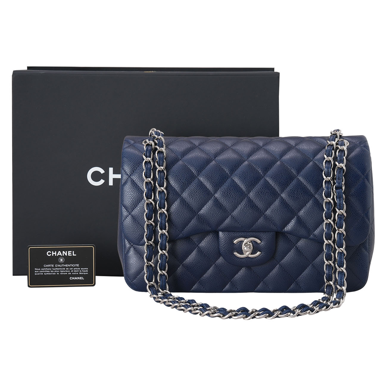 CHANEL(USED)샤넬 캐비어 클래식 점보 플랩백