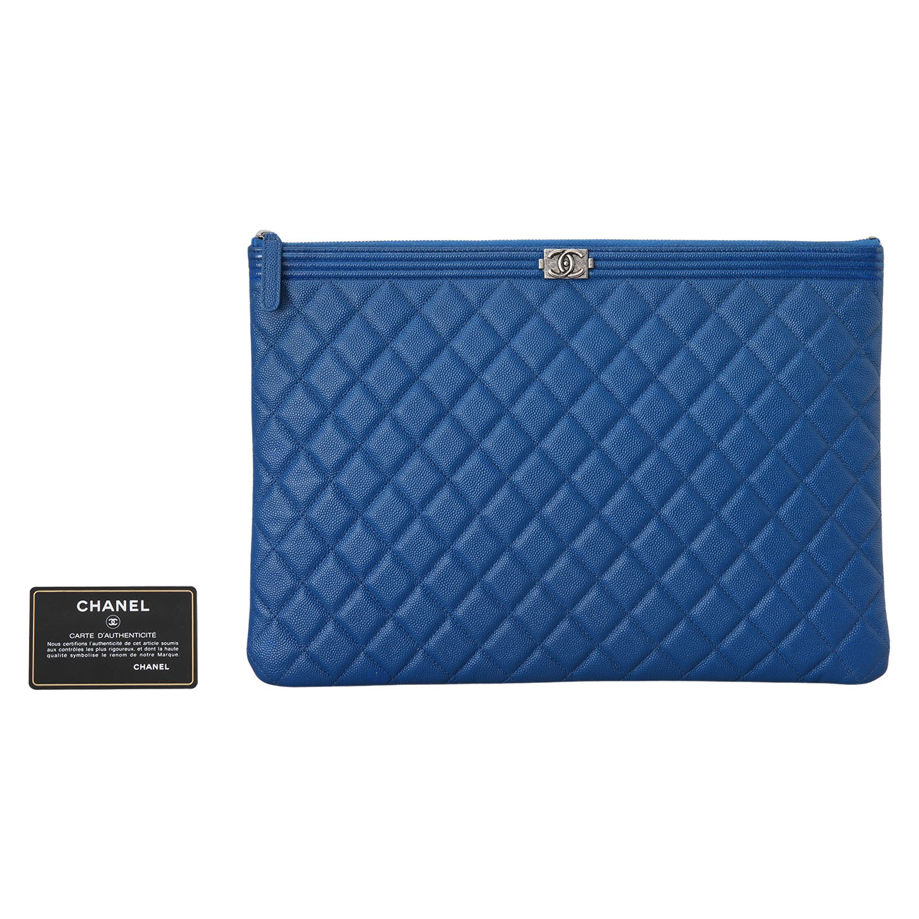 CHANEL(USED)샤넬 캐비어 보이샤넬 클러치 라지