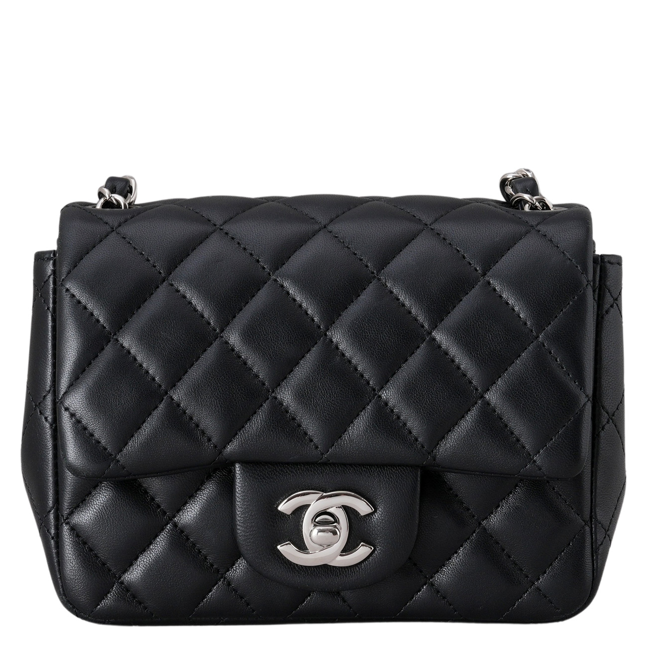 CHANEL(USED)샤넬 램스킨 클래식 쁘띠삭