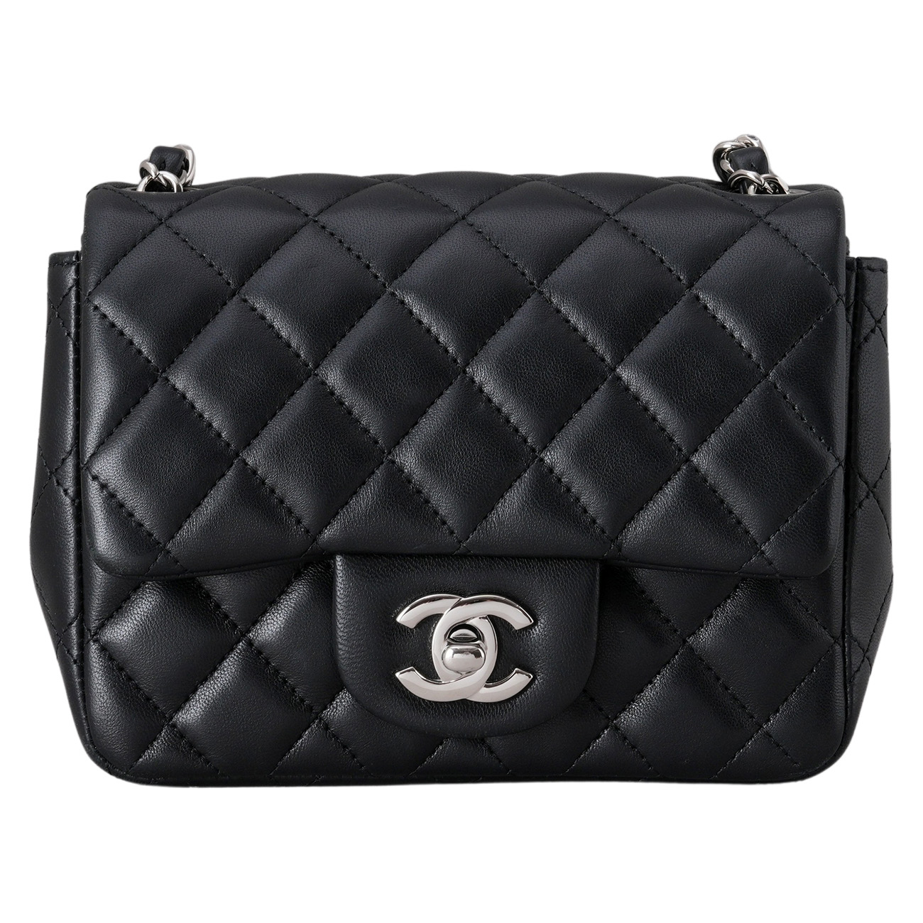 CHANEL(USED)샤넬 램스킨 클래식 쁘띠삭