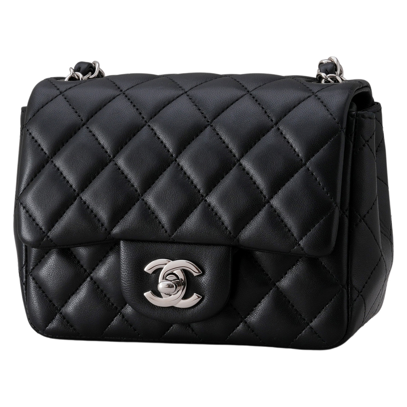 CHANEL(USED)샤넬 램스킨 클래식 쁘띠삭