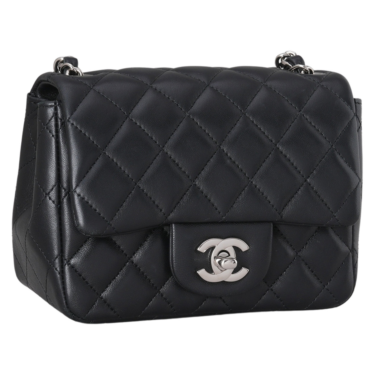 CHANEL(USED)샤넬 램스킨 클래식 쁘띠삭