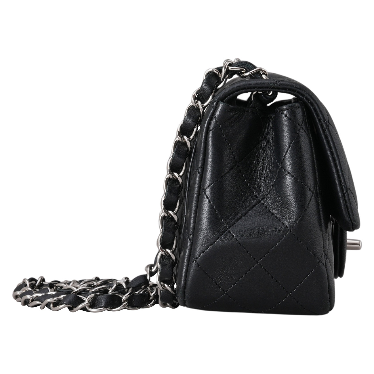 CHANEL(USED)샤넬 램스킨 클래식 쁘띠삭