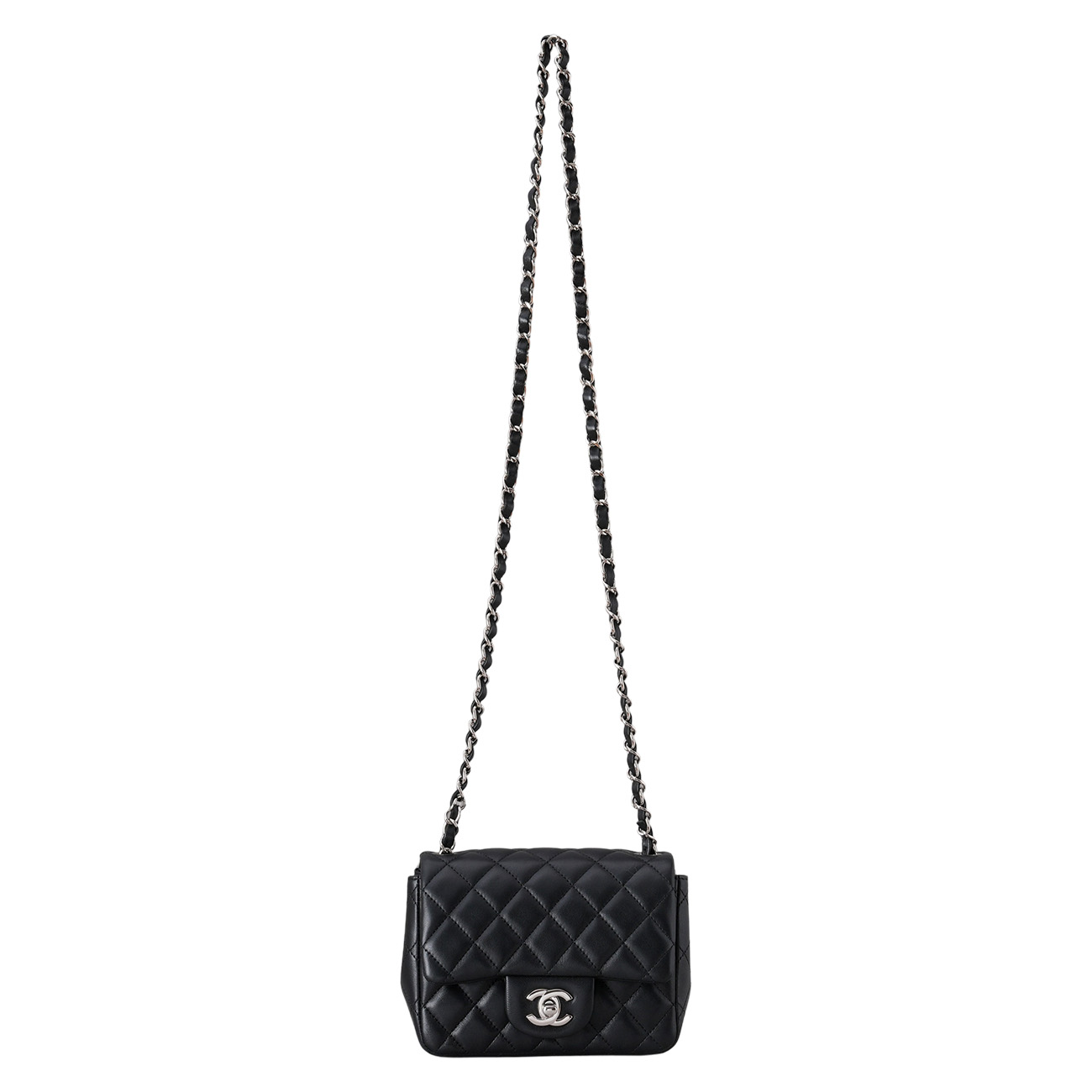 CHANEL(USED)샤넬 램스킨 클래식 쁘띠삭