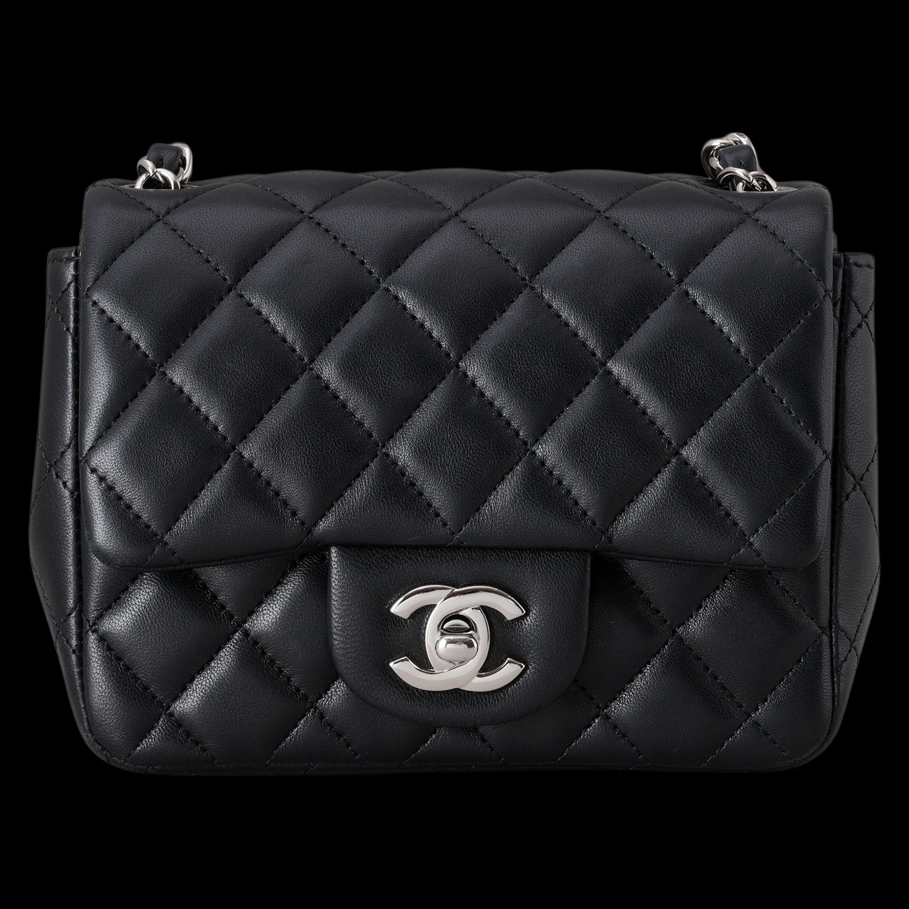 CHANEL(USED)샤넬 램스킨 클래식 쁘띠삭