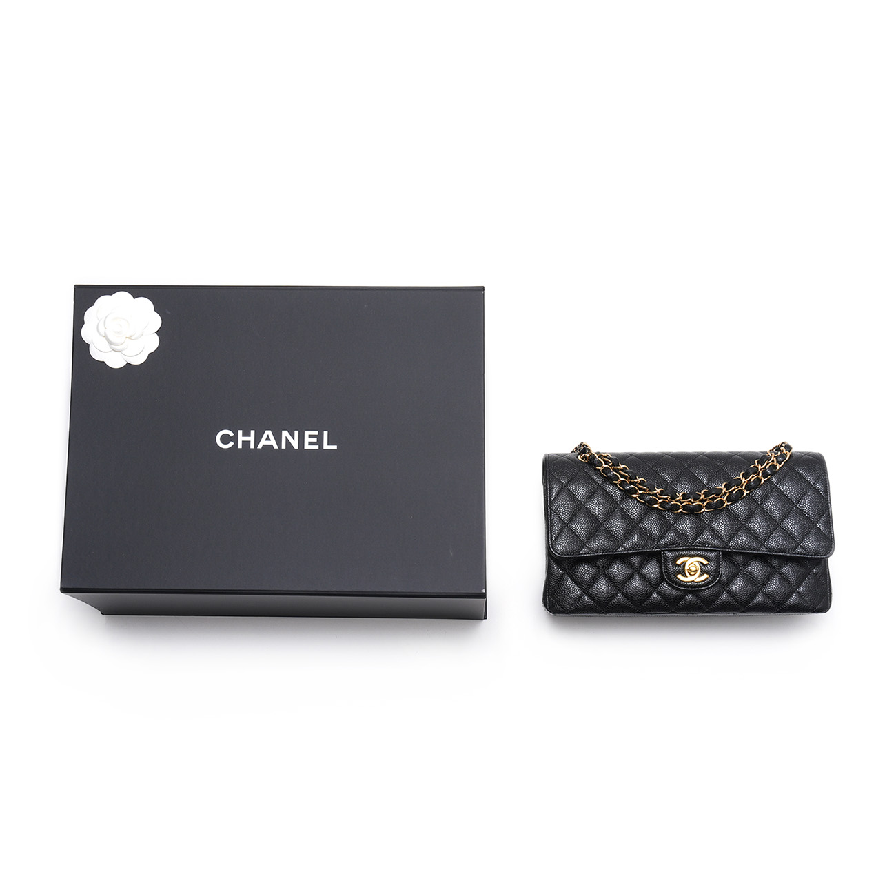 CHANEL(USED)샤넬 캐비어 클래식 미듐 플랩백