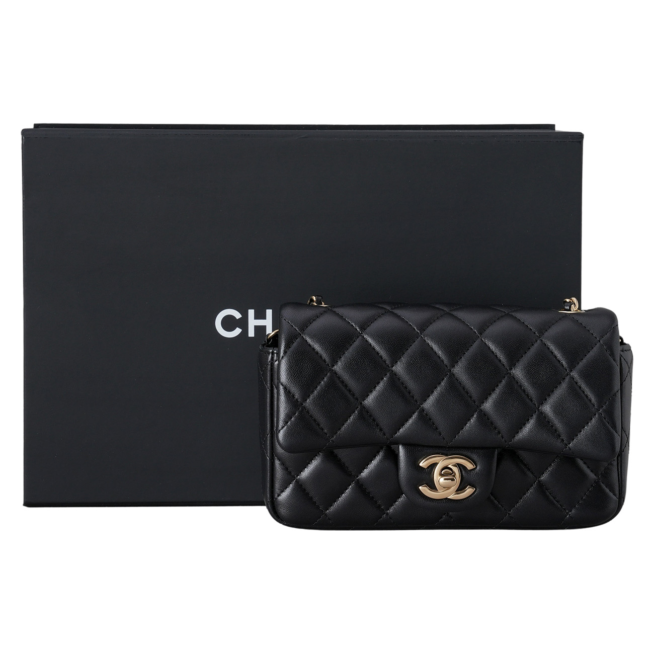 CHANEL(USED)샤넬 AS5219 램스킨 클래식 미니 크로스백