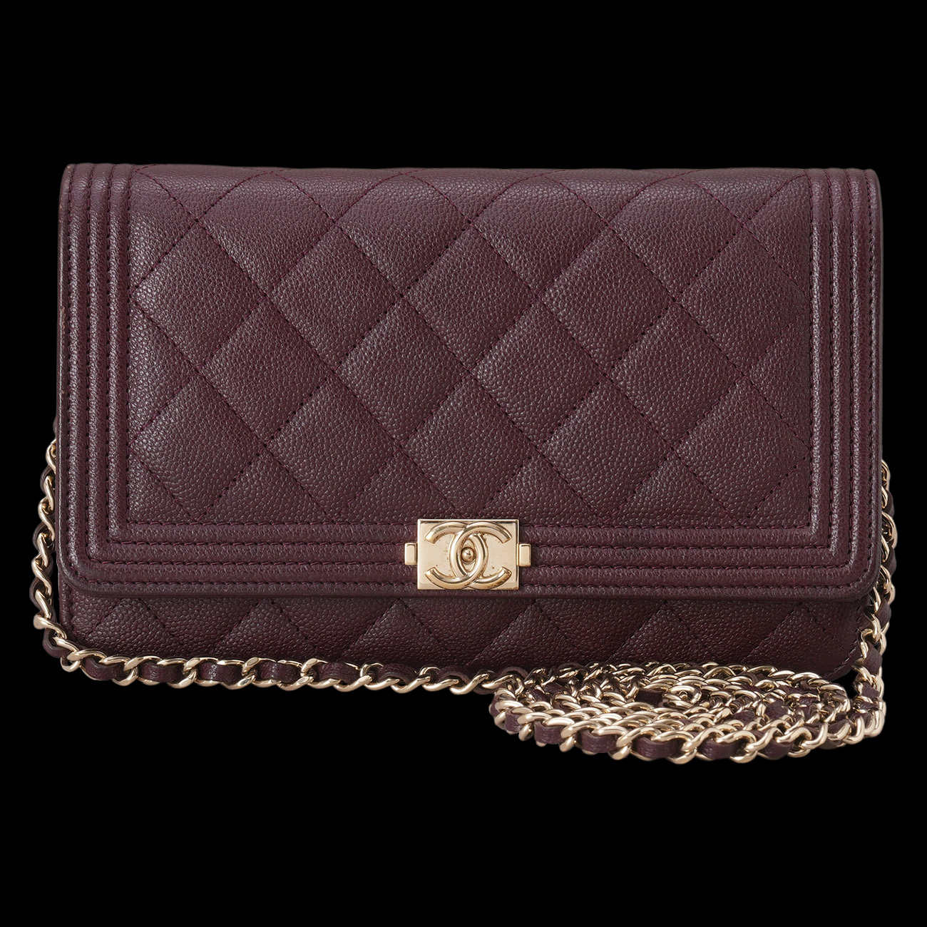 CHANEL(USED)샤넬 캐비어 보이샤넬 WOC