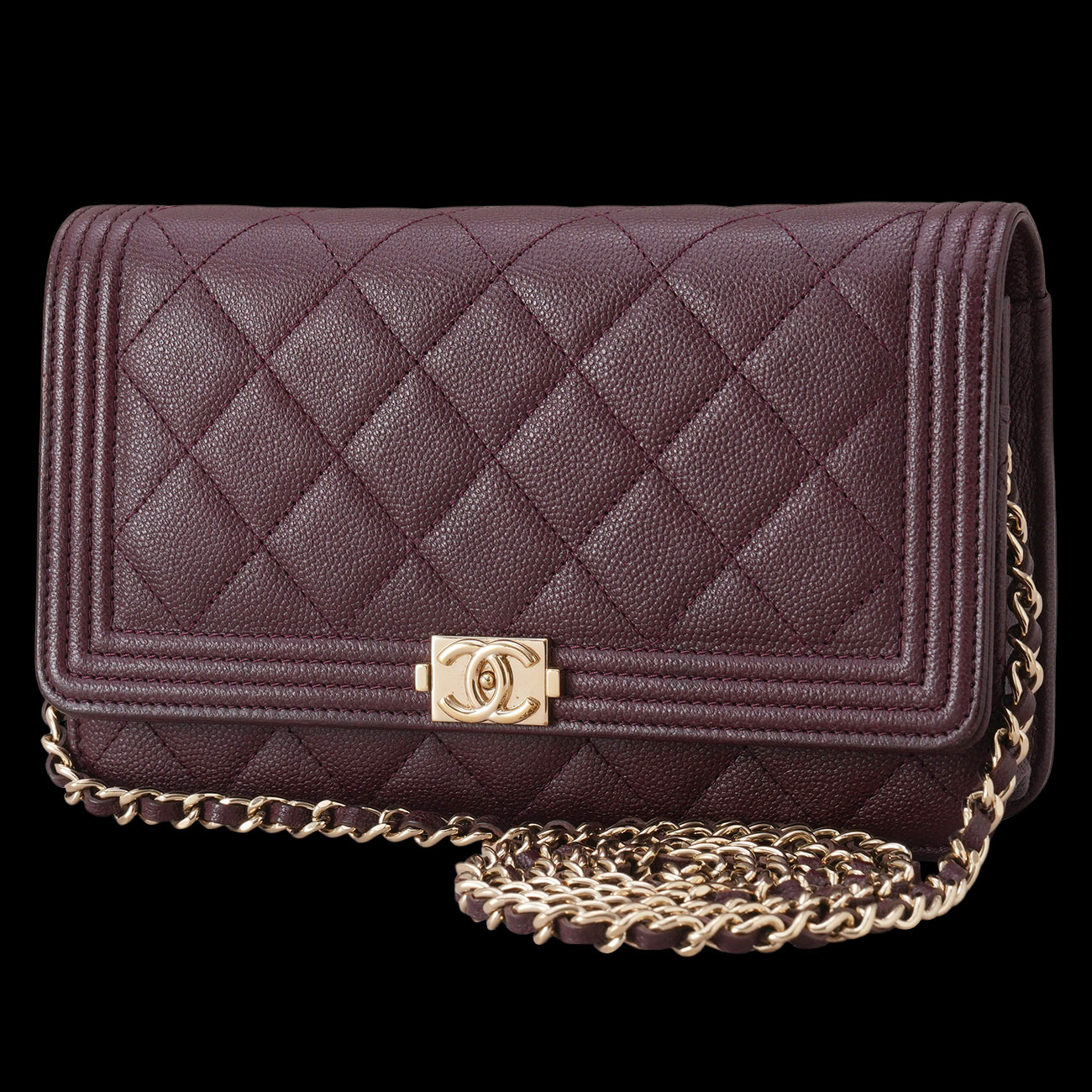 CHANEL(USED)샤넬 캐비어 보이샤넬 WOC