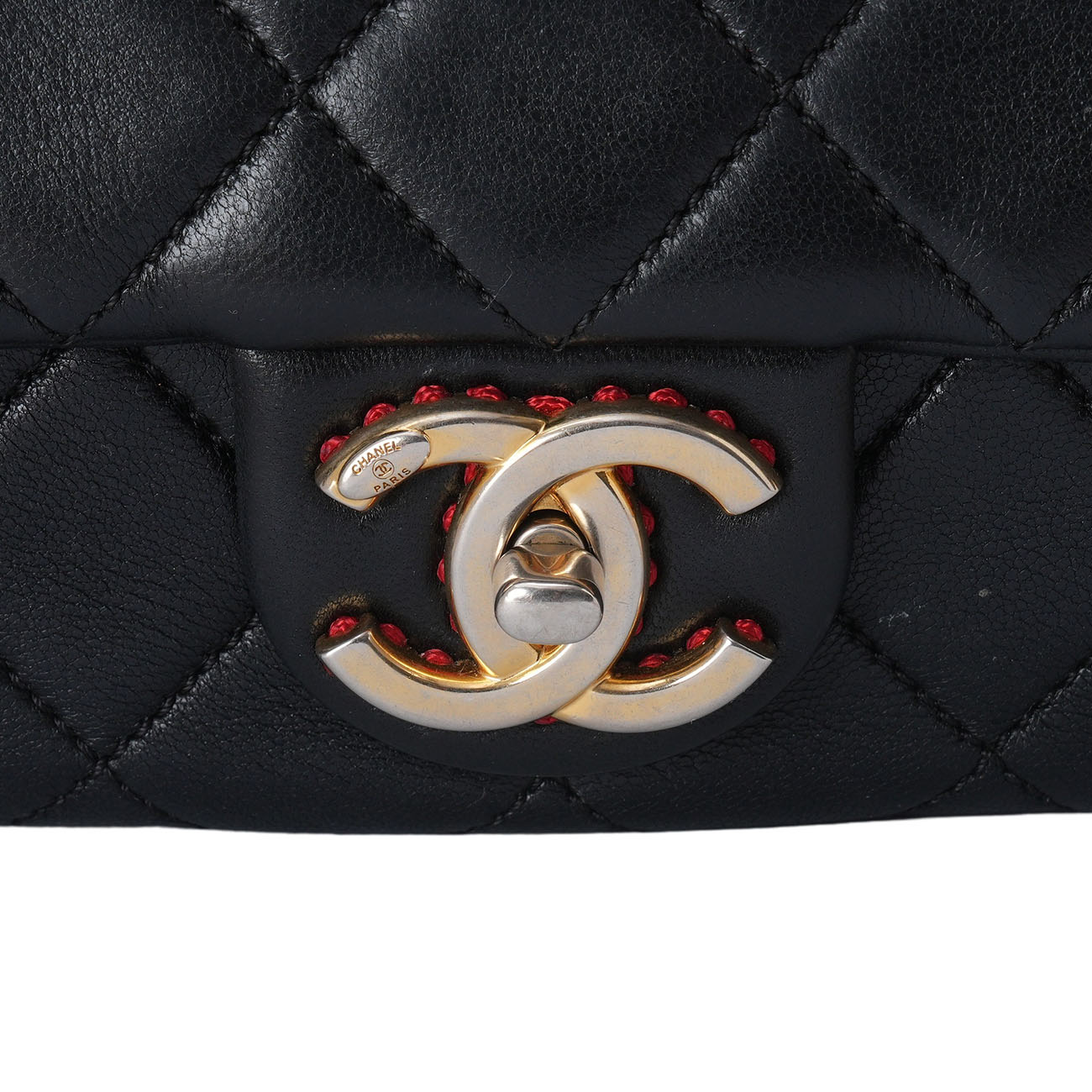 CHANEL(USED)샤넬 시즌 램스킨 스티치 체인백
