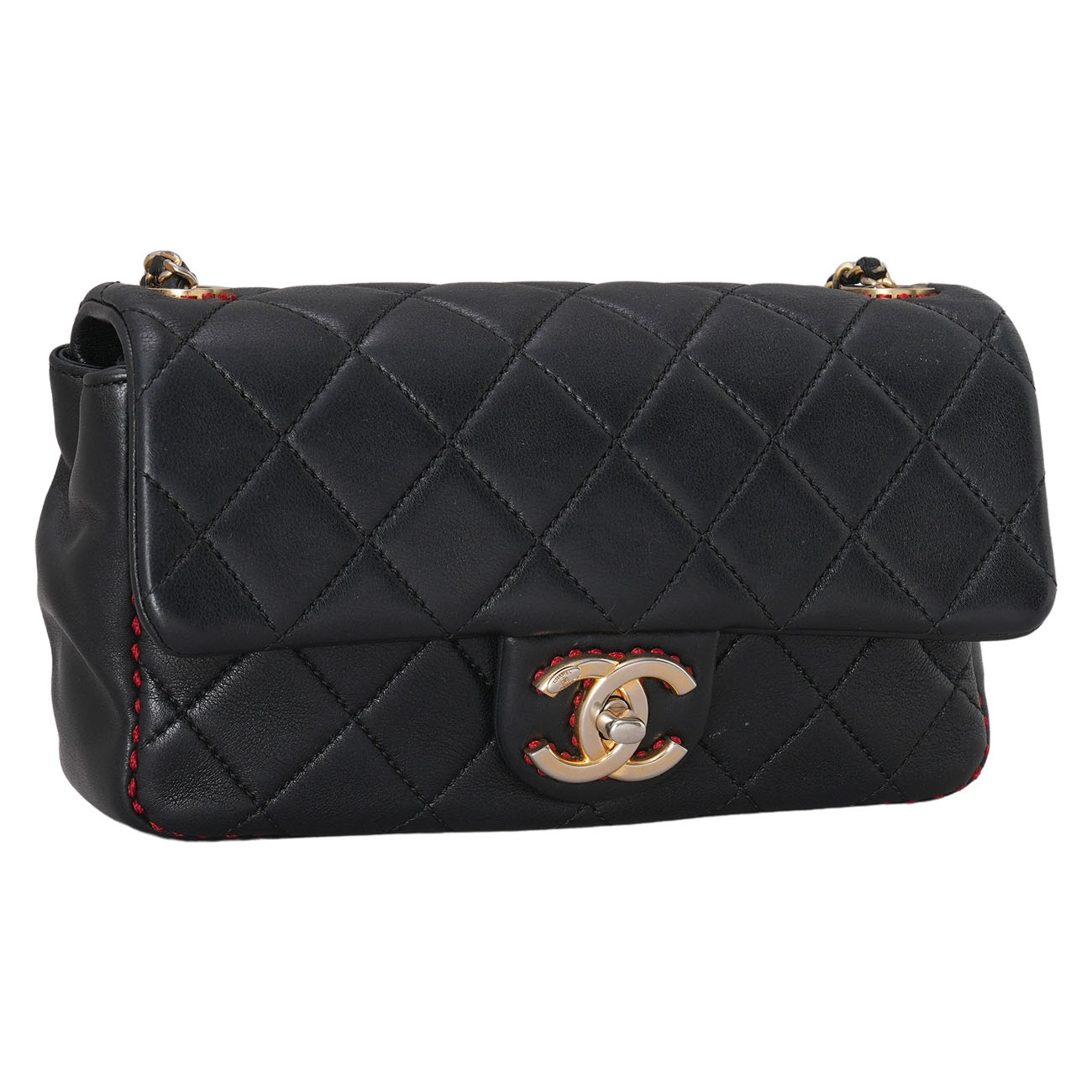 CHANEL(USED)샤넬 시즌 램스킨 스티치 체인백