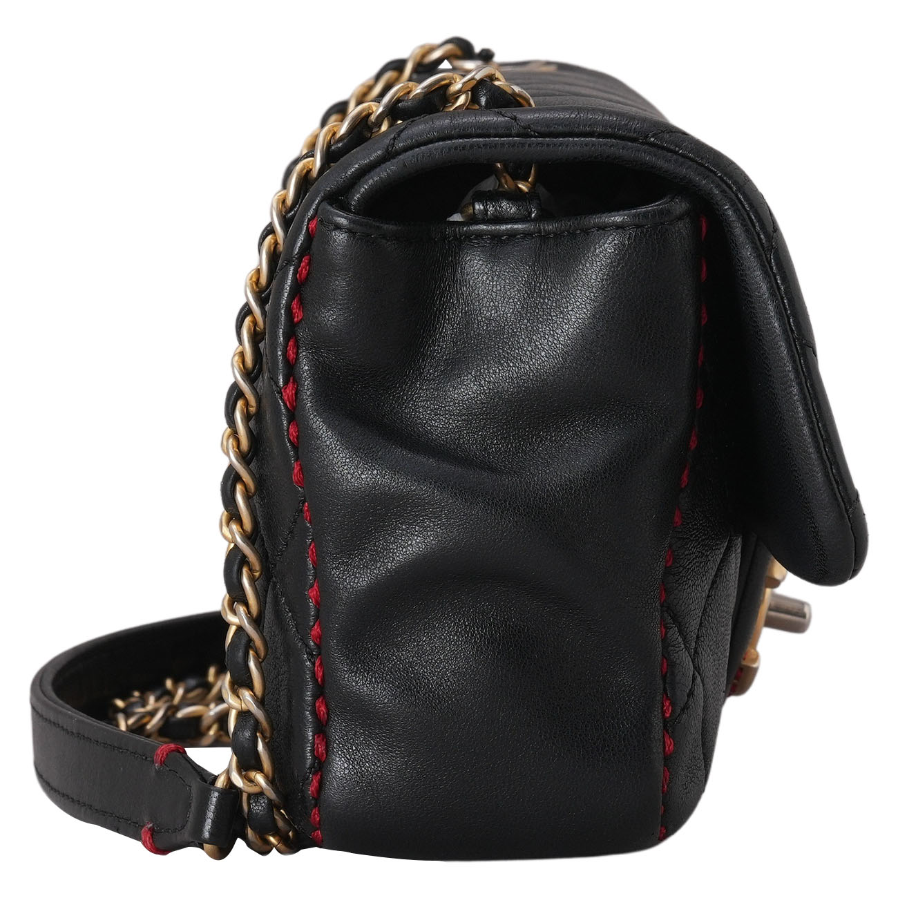 CHANEL(USED)샤넬 시즌 램스킨 스티치 체인백