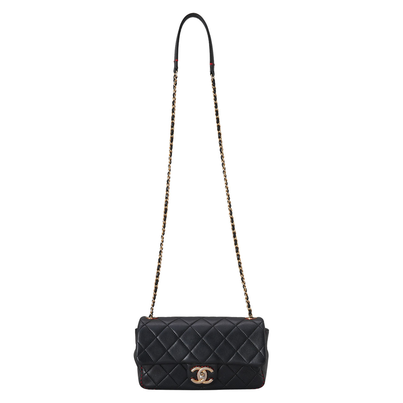CHANEL(USED)샤넬 시즌 램스킨 스티치 체인백