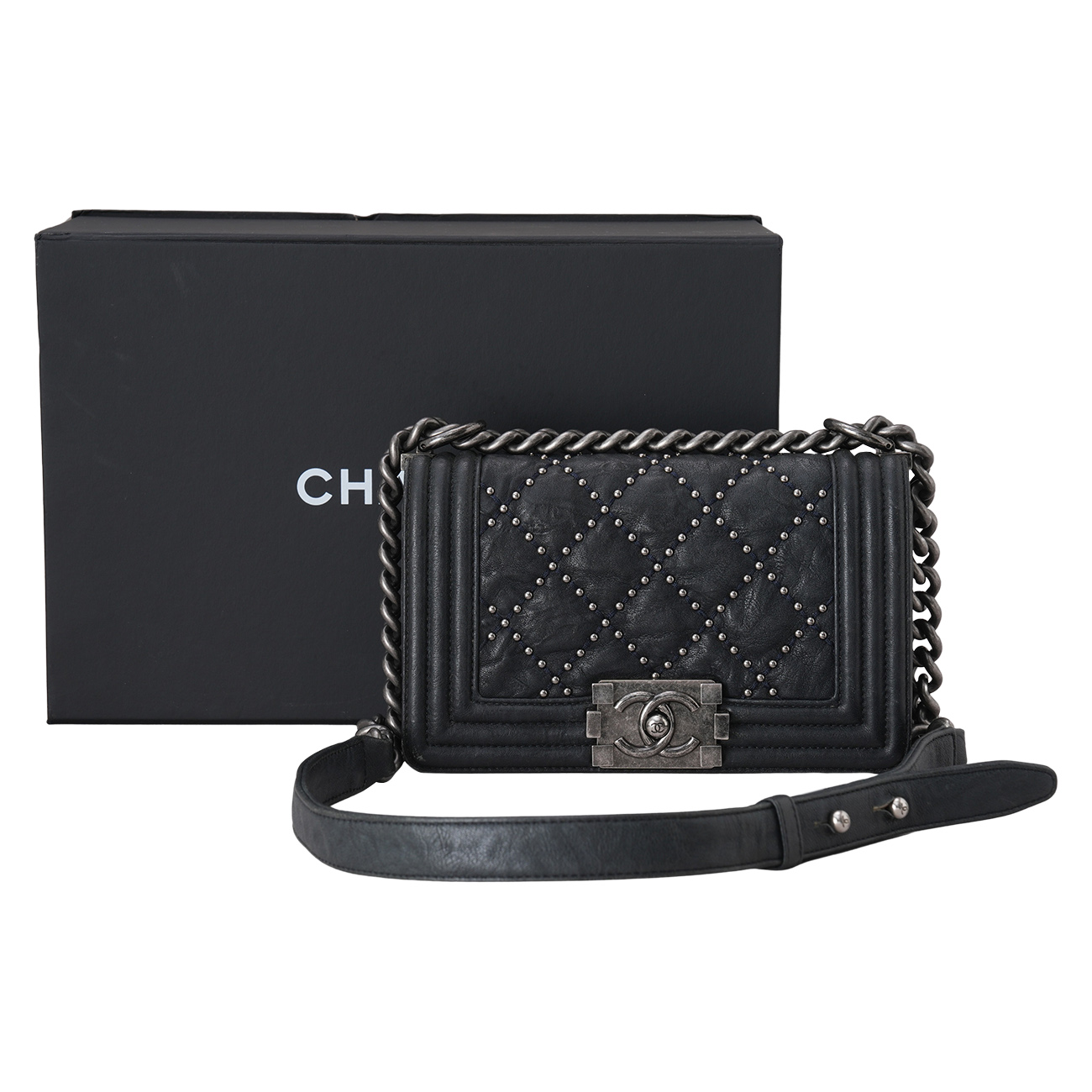 CHANEL(USED)샤넬 시즌 보이샤넬 스몰 플랩백