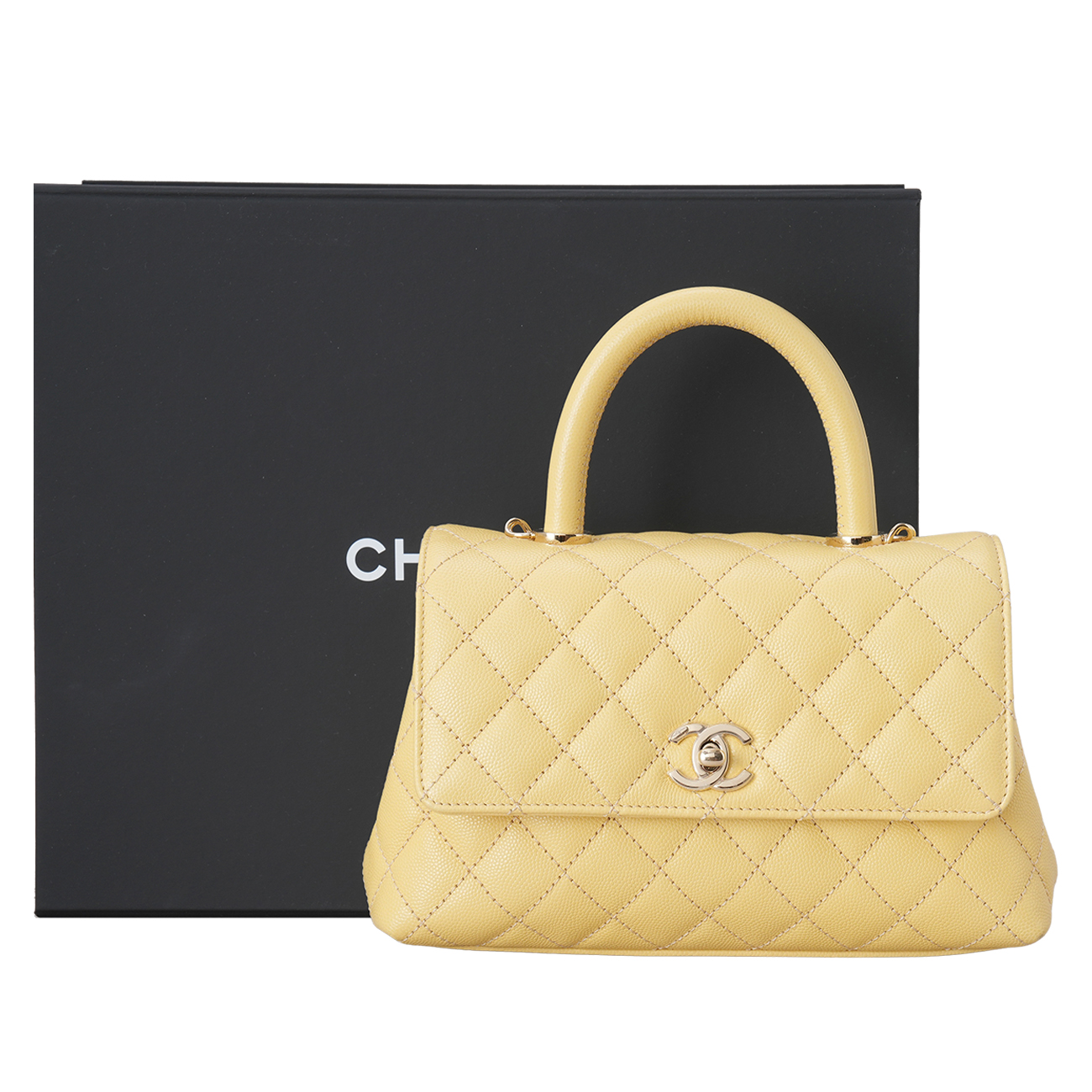 CHANEL(USED)샤넬 캐비어 코코핸들 23