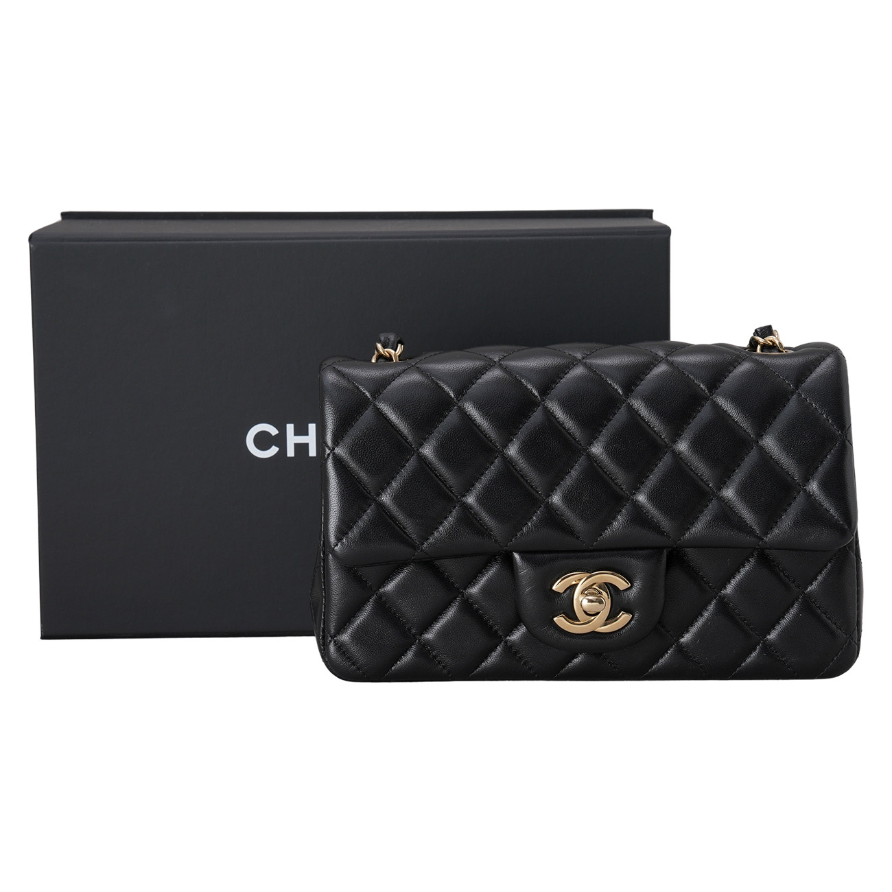 CHANEL(USED)샤넬 램스킨 뉴미니 클래식 크로스백