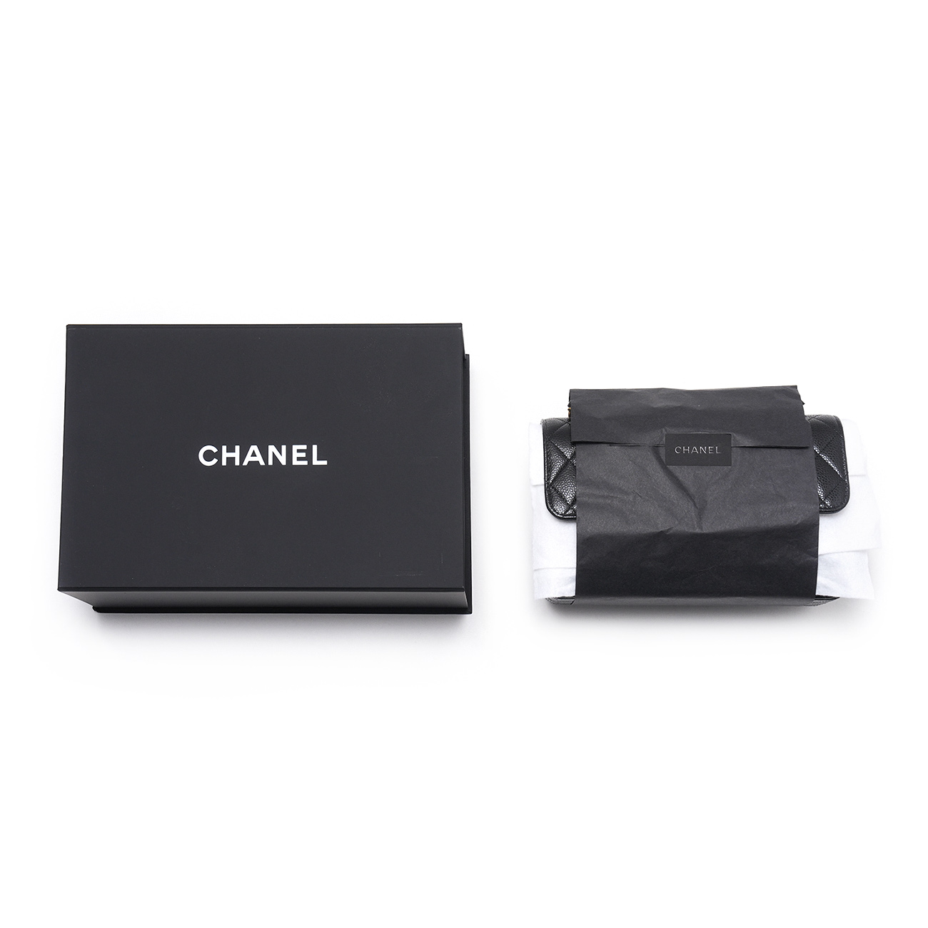 CHANEL(USED)샤넬 블랙 캐비어 클래식 스몰 플랩백