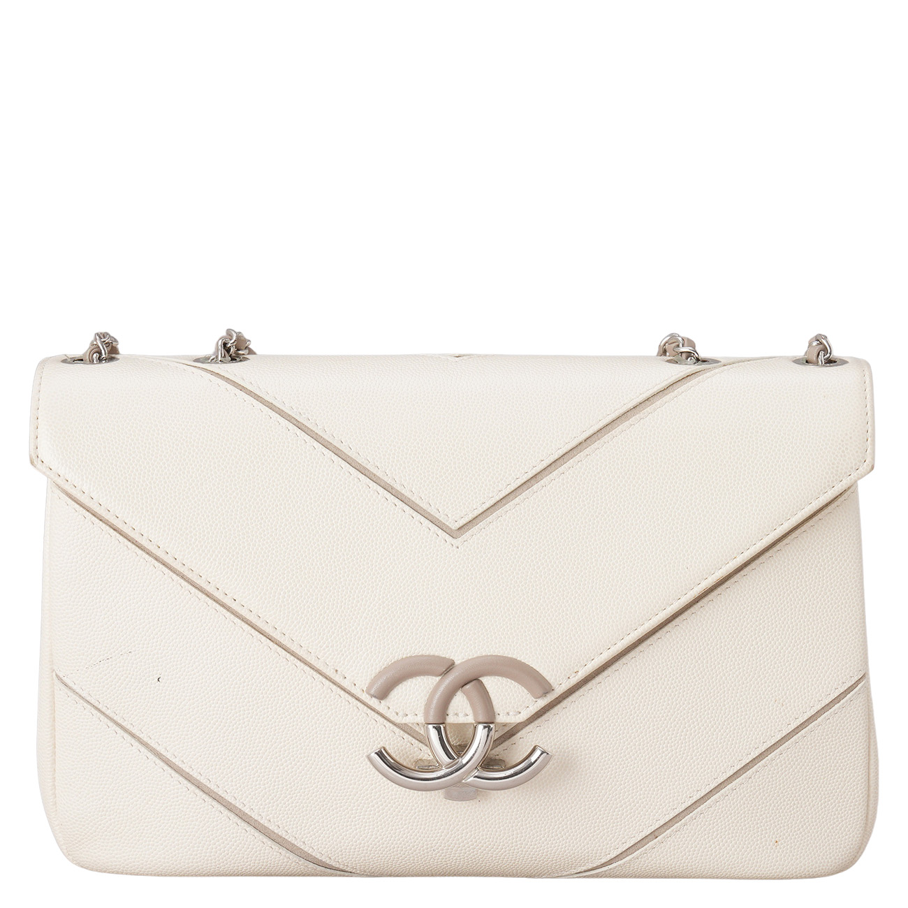 CHANEL(USED)샤넬 캐비어 시즌 쉐브론 CC 숄더백