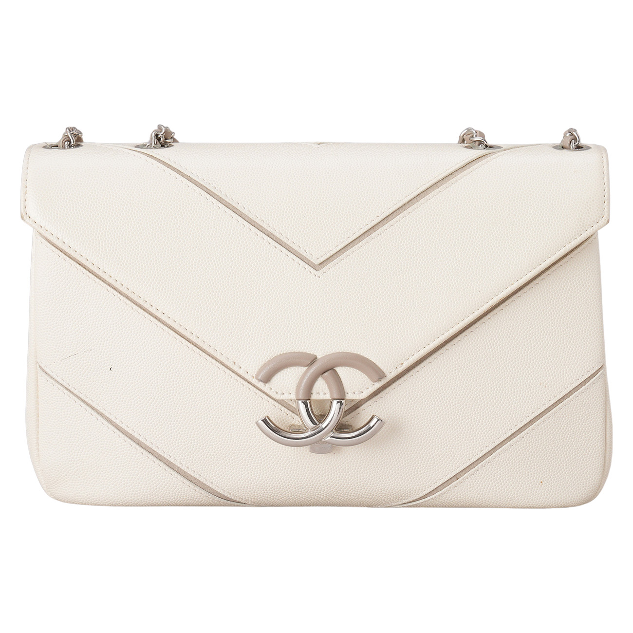 CHANEL(USED)샤넬 캐비어 시즌 쉐브론 CC 숄더백