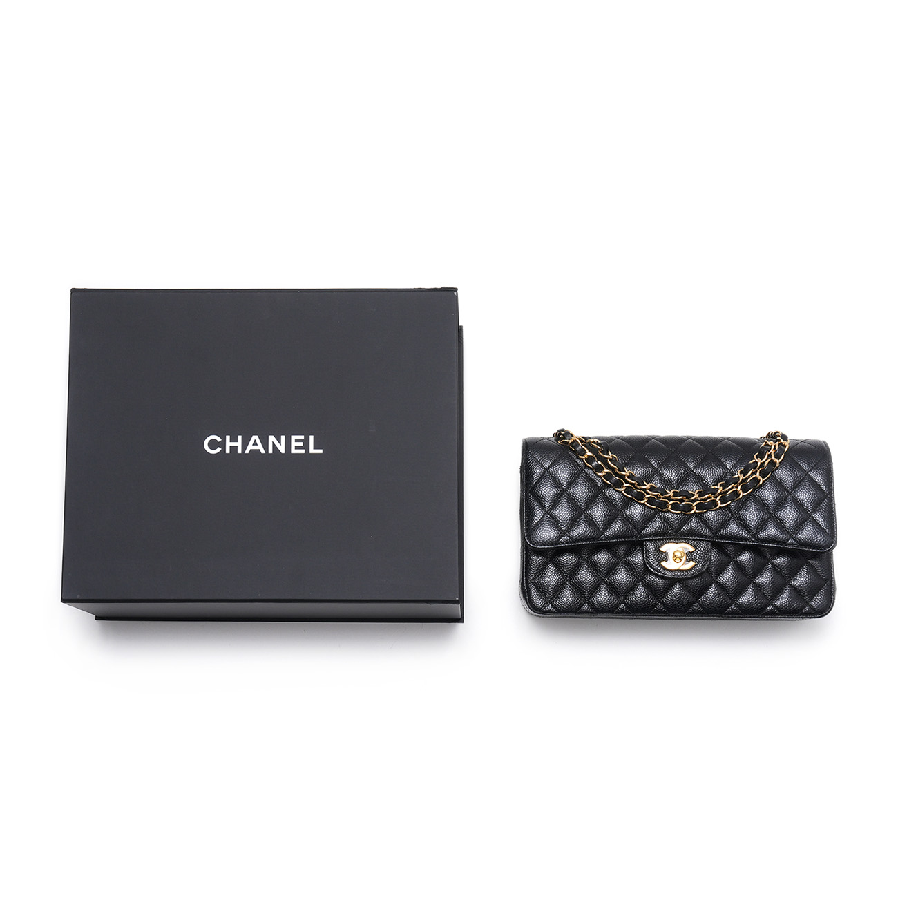CHANEL(USED)샤넬 캐비어 클래식 미듐 플랩백