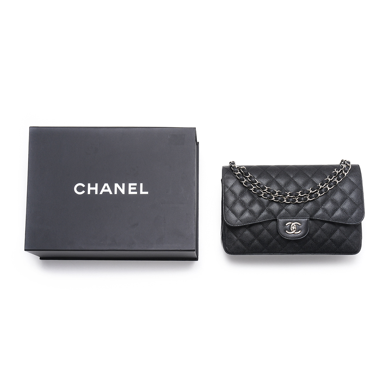 CHANEL(USED)샤넬 캐비어 클래식 점보 플랩백
