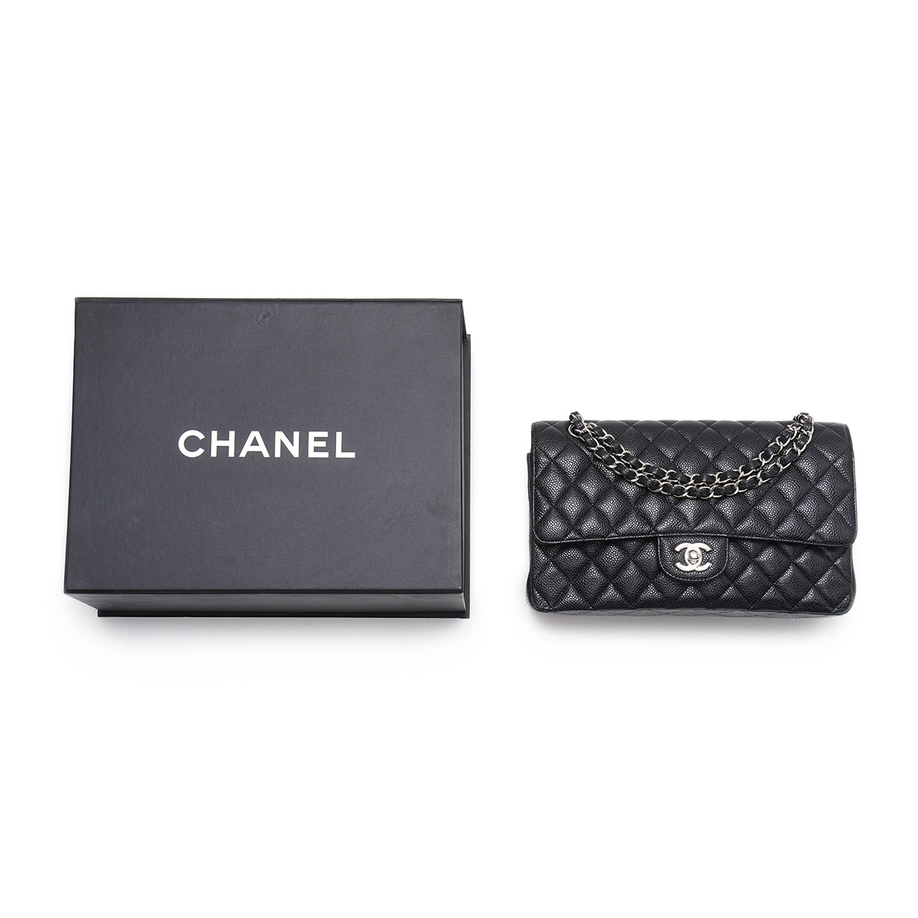 CHANEL(USED)샤넬 캐비어 클래식 미듐 플랩백