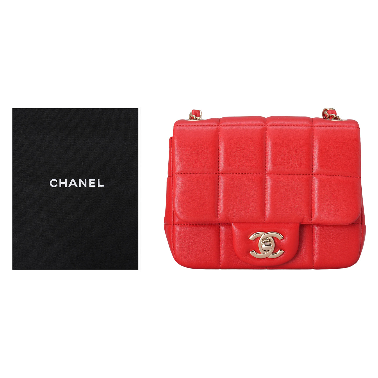 CHANEL(USED)샤넬 AS3744 시즌 큐브 미니 체인백