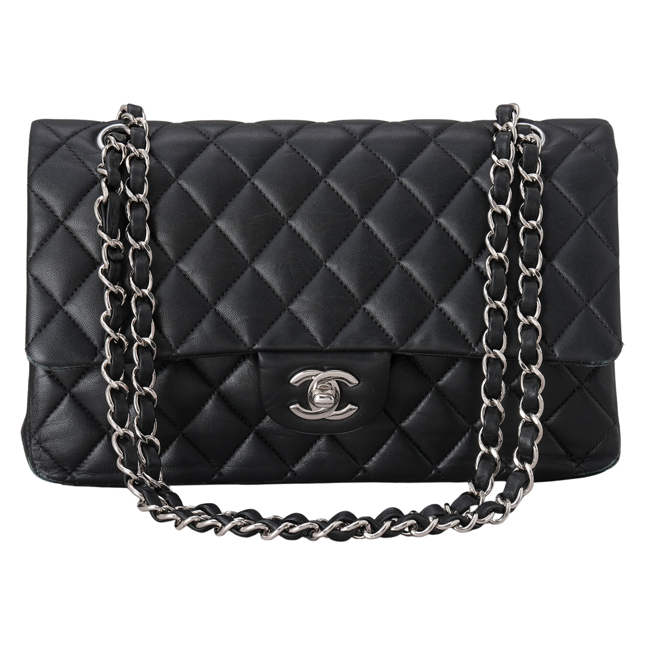 CHANEL(USED)샤넬 램스킨 클래식 미듐 플랩백