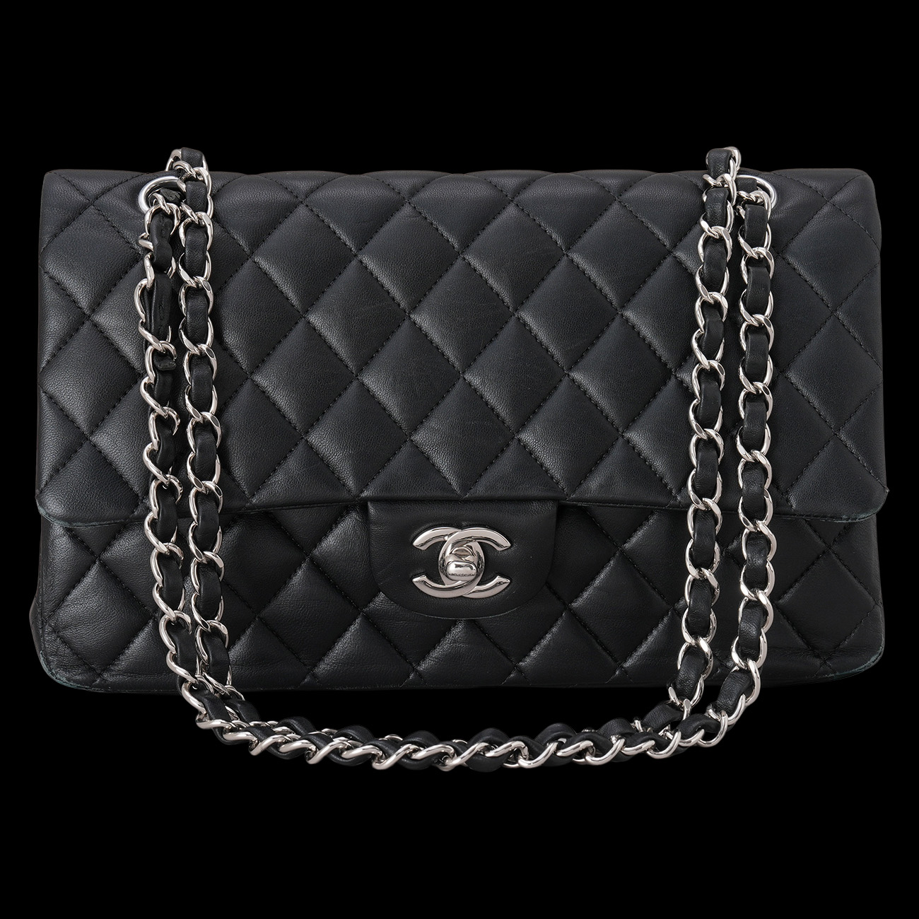 CHANEL(USED)샤넬 램스킨 클래식 미듐 플랩백