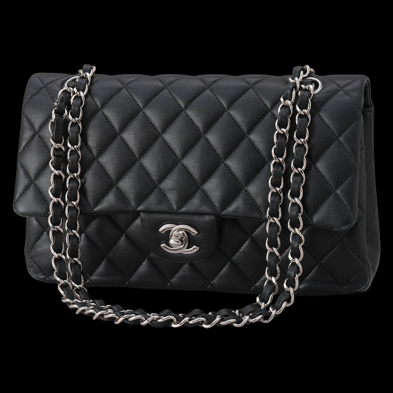 CHANEL(USED)샤넬 램스킨 클래식 미듐 플랩백