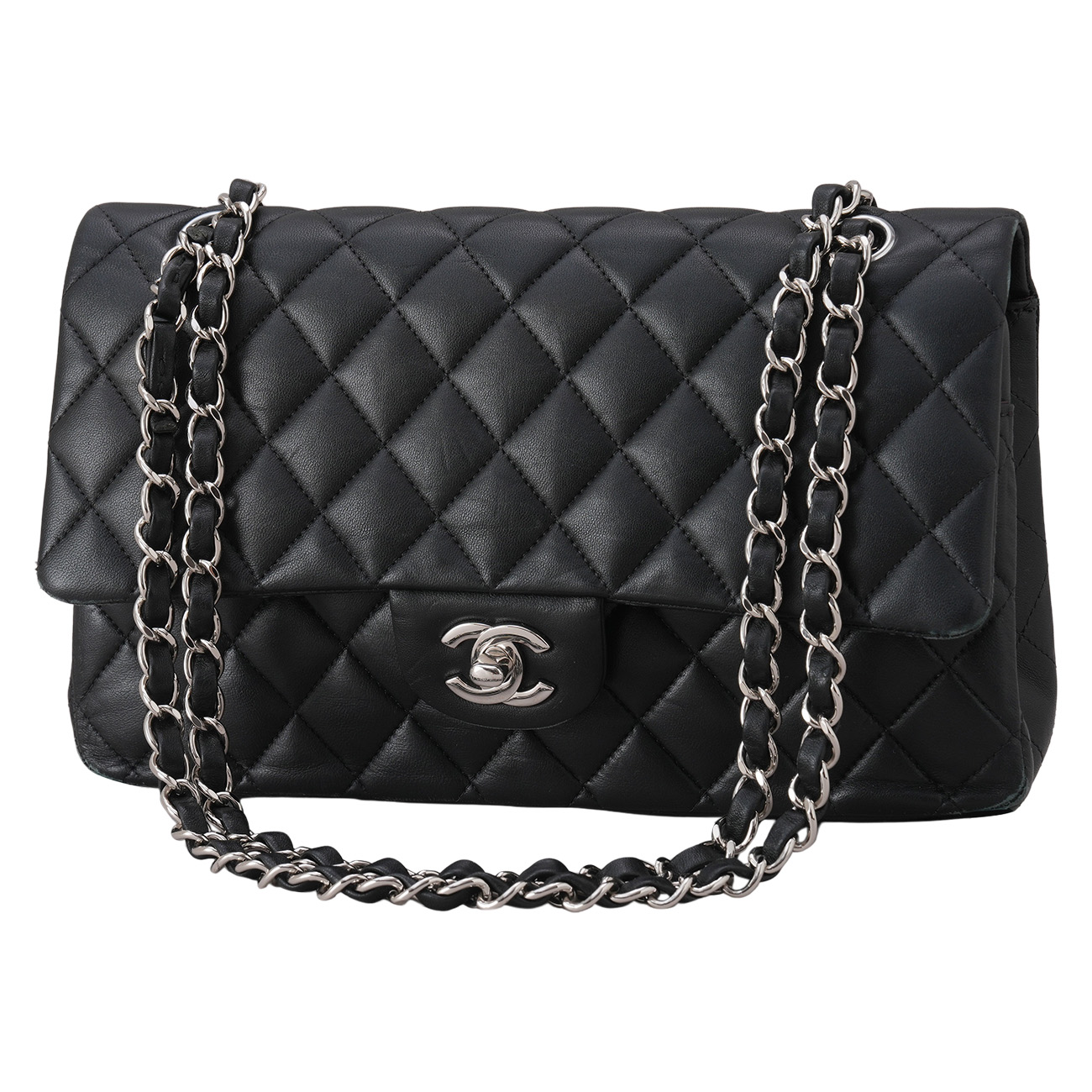 CHANEL(USED)샤넬 램스킨 클래식 미듐 플랩백