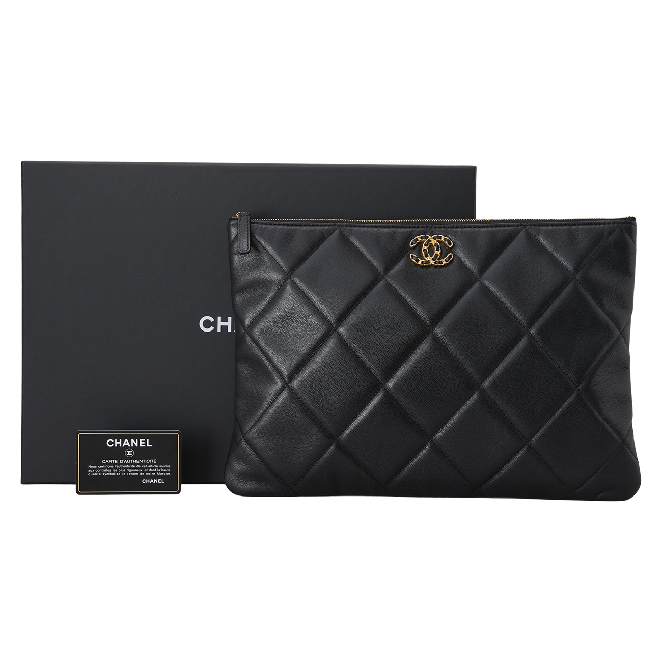 CHANEL(USED)샤넬 19 라지 클러치