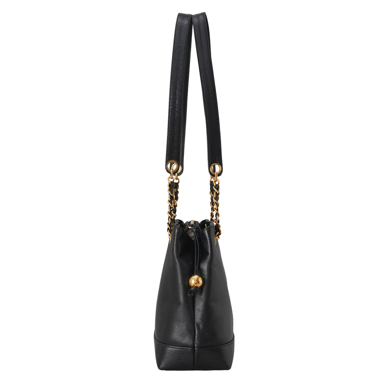 CHANEL(USED)샤넬 캐비어 시즌 CC로고 체인 숄더백