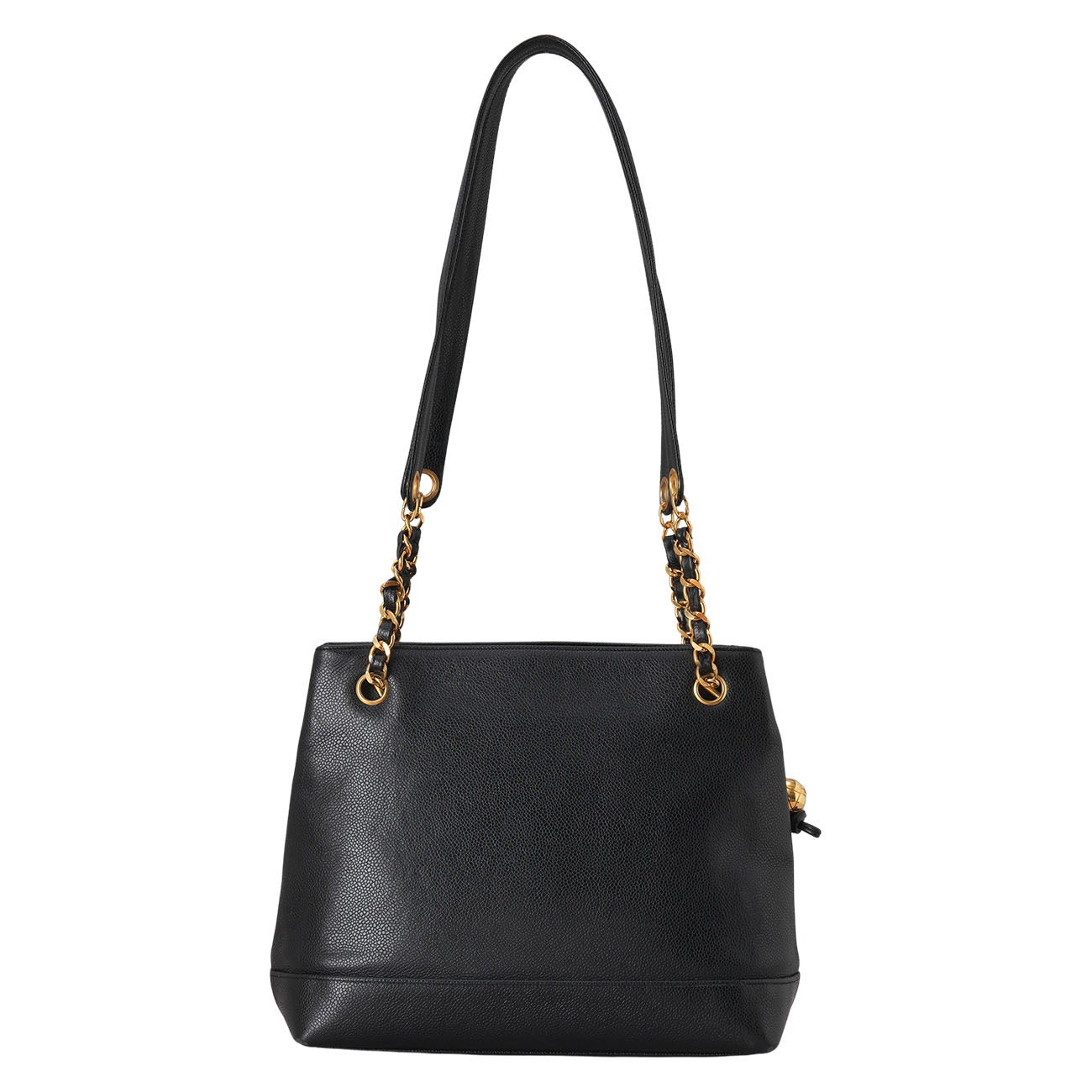 CHANEL(USED)샤넬 캐비어 시즌 CC로고 체인 숄더백
