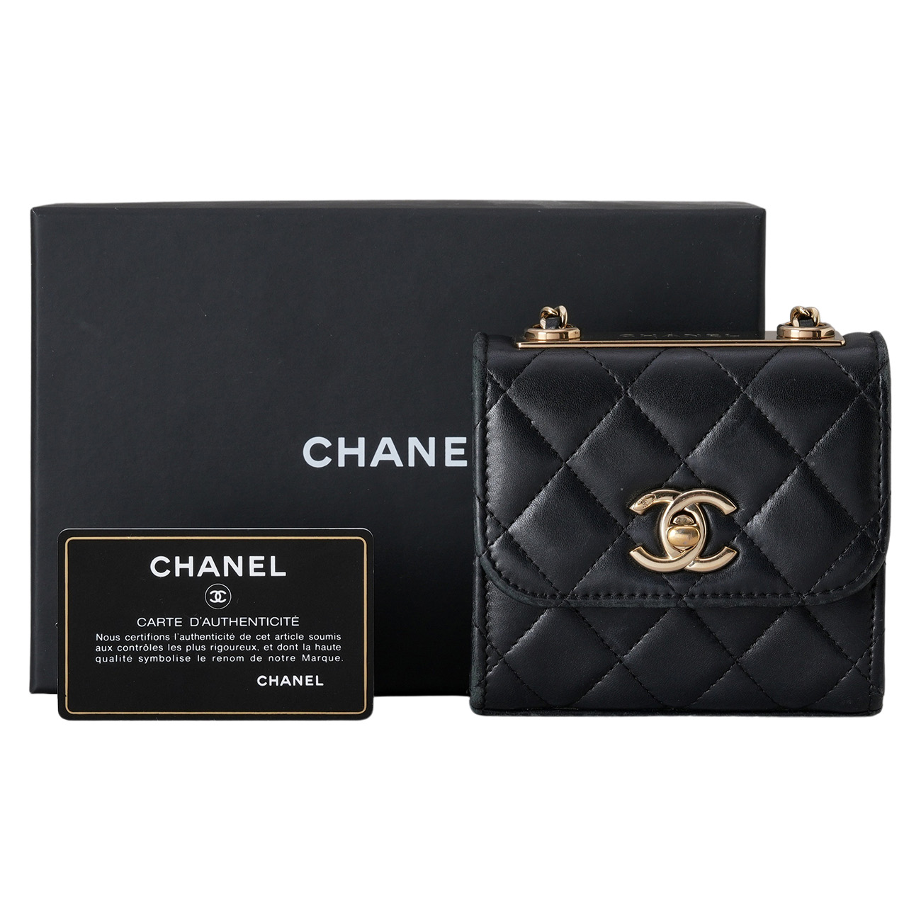 CHANEL(USED)샤넬 A81633 램스킨 트렌디 CC 미니