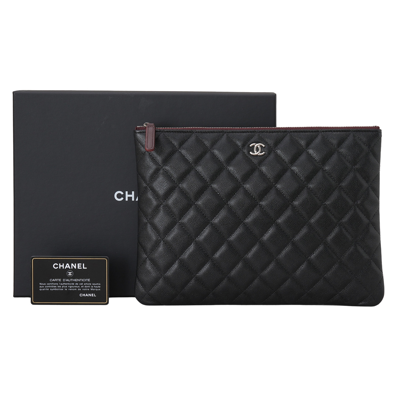 CHANEL(USED)샤넬 A82545 캐비어 클래식 클러치 뉴미듐