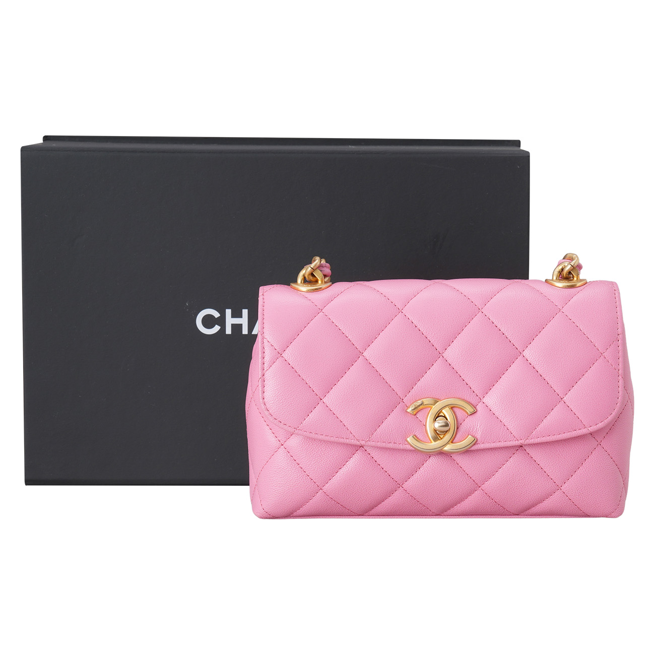 CHANEL(USED)샤넬 시즌 캐비어 체인 플랩 숄더백