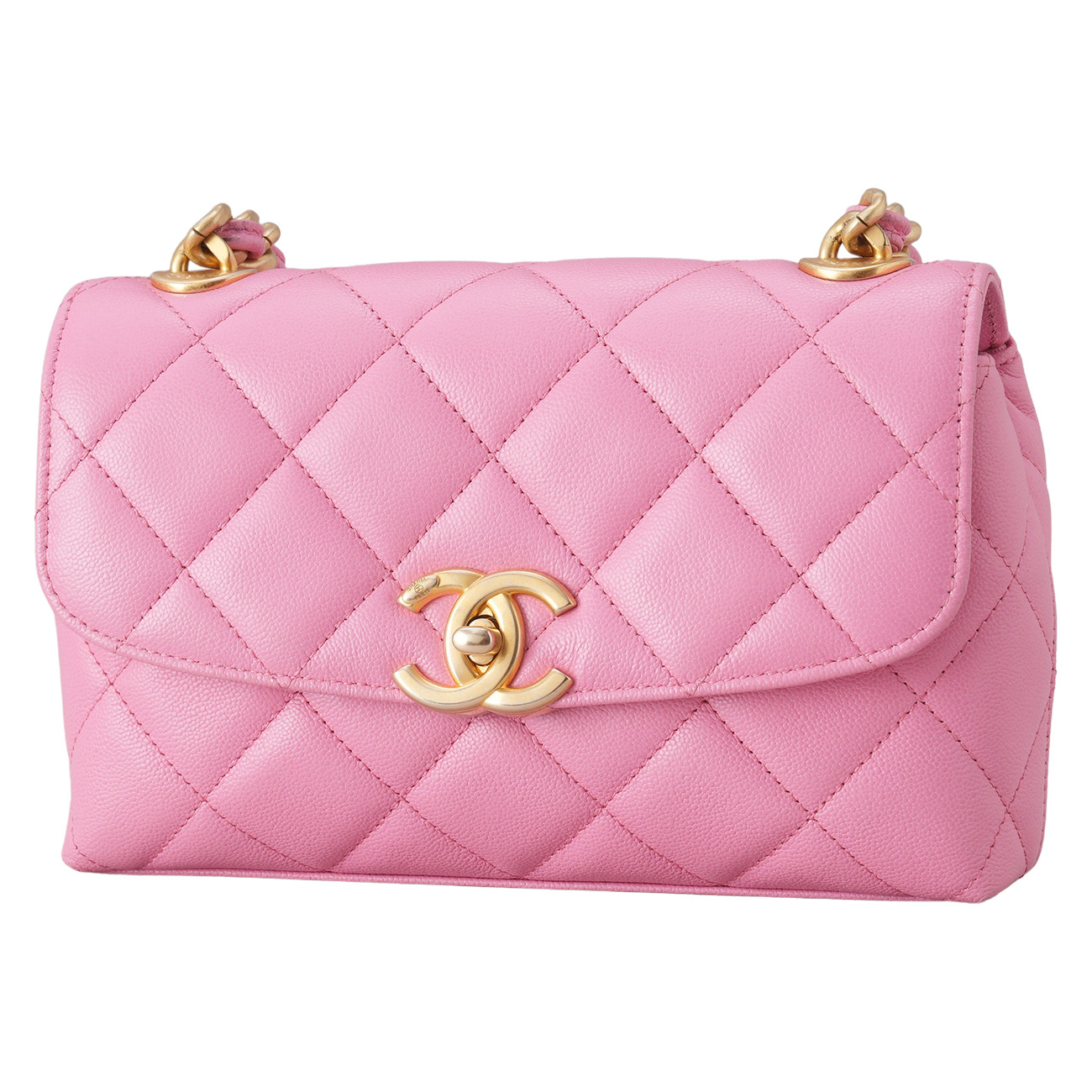 CHANEL(USED)샤넬 시즌 캐비어 체인 플랩 숄더백